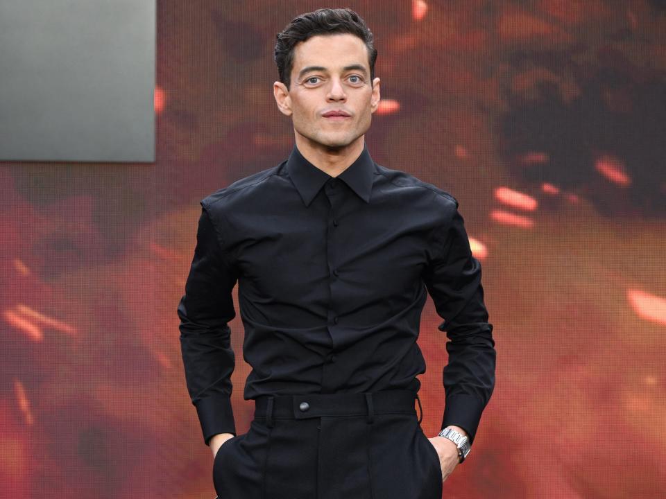 Rami Malek attends the UK premiere of "Oppenheimer" in July 2023.