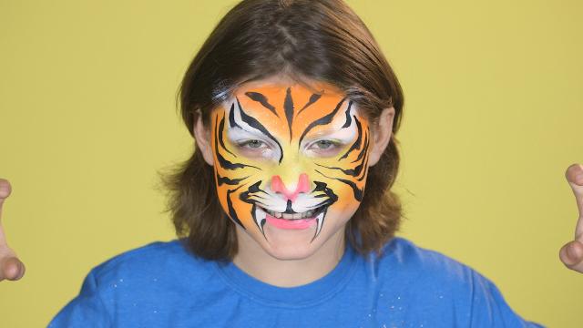 Tiger Facepaint Tutorial! - New and Improved 