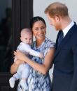 <p>Archie Harrison arrives with his mom, the Duchess of Sussex, at a very important royal engagement in South Africa with Bishop Desmond Tutu. The 4-month-old made his debut on his parent's <a href="https://www.cosmopolitan.com/entertainment/celebs/a29220718/baby-archie-video-royal-tour/" rel="nofollow noopener" target="_blank" data-ylk="slk:royal tour of South Africa;elm:context_link;itc:0" class="link ">royal tour of South Africa</a>. </p>