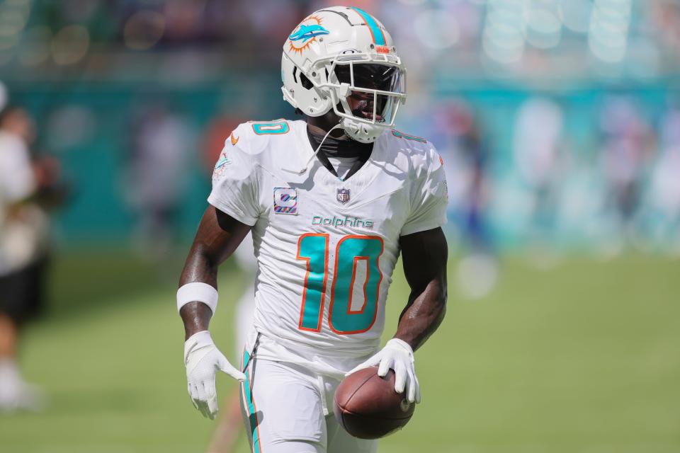 Dolphins receiver Tyreek Hill.