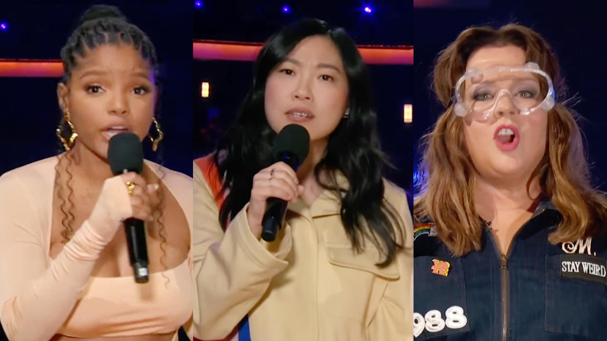  Halle Bailey, Awkwafina, and Melissa McCarthy  at the Kid's Choice Awards 