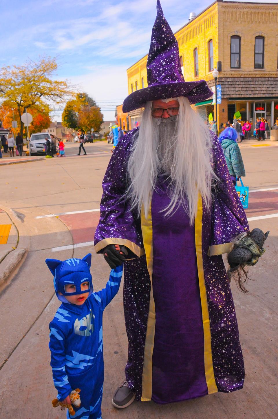 Oliver and Steven Selvick are all dressed up to celebrate Halloween during a past "Thrills on Third" in downtown Sturgeon Bay. This year's event takes place Oct. 28.