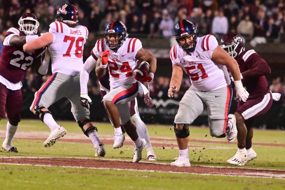 Snoop Conner&#39;s two touchdowns helped Ole Miss win the Egg Bowl for the second year in a row.