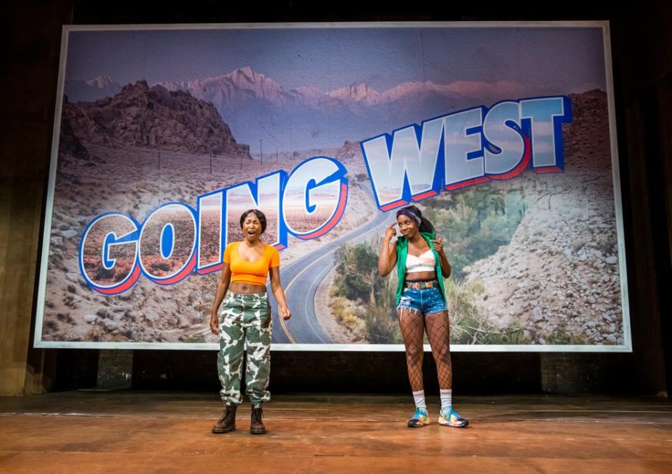 Adelayo Adedayo and Tamara Lawrance in Is God Is  (©Tristram Kenton)