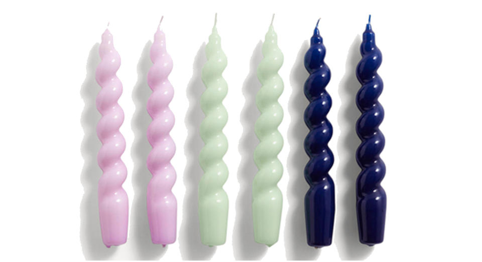 Hay Spiral Candles Set of Six (Hay/Liberty London)