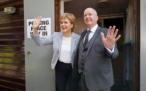 A Freedom of Information request has asked for communications with Peter Murrell, Nicola Sturgeon's husband and the SNP#s chief executive - Credit: AFP