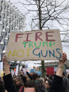 <p>A sign at the protest in London.<br> (Photo: Erin Donnelly for Yahoo Lifestyle) </p>