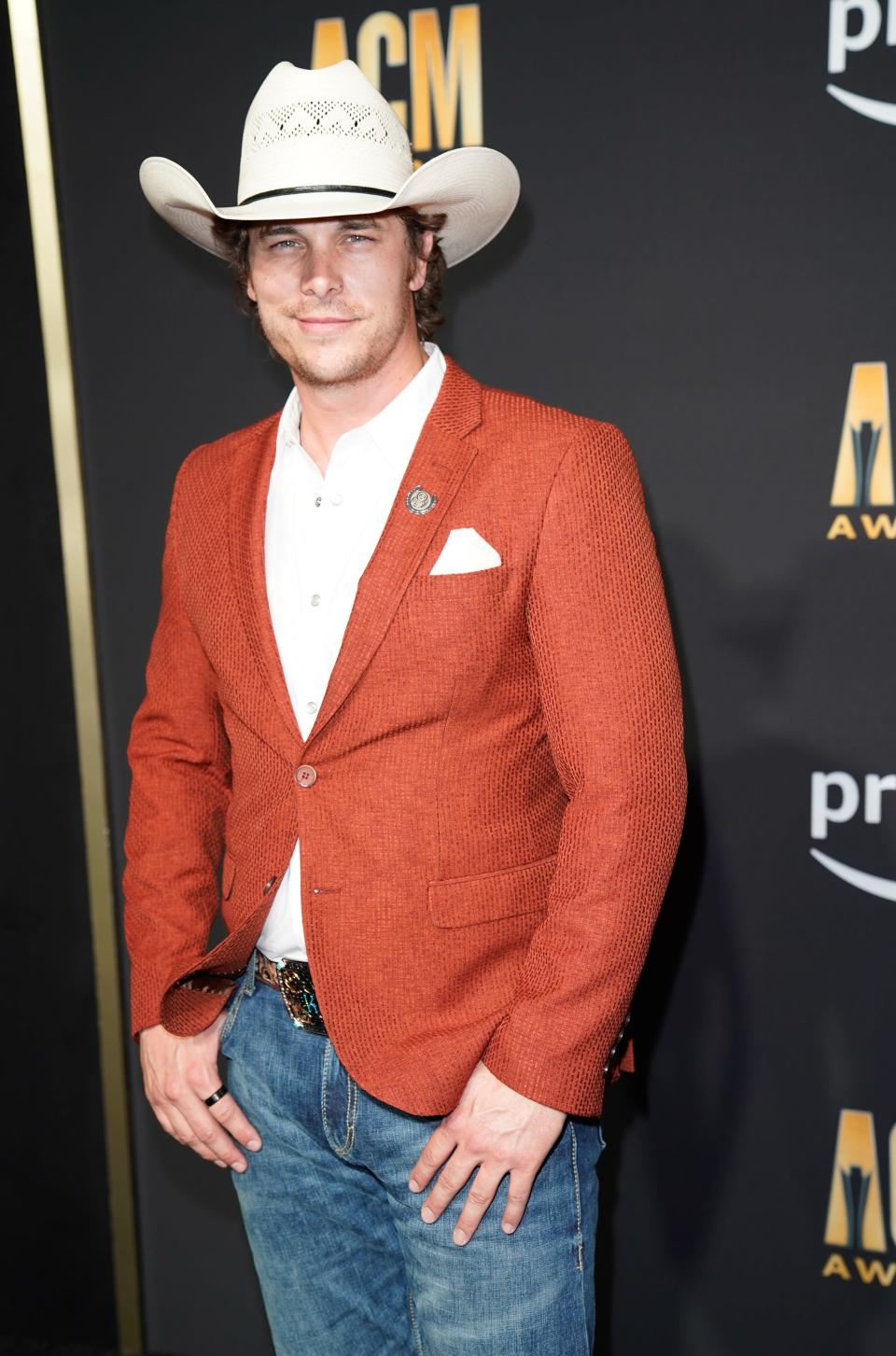 Randall King arrives for the 2023 ACM Awards in Frisco Texas,