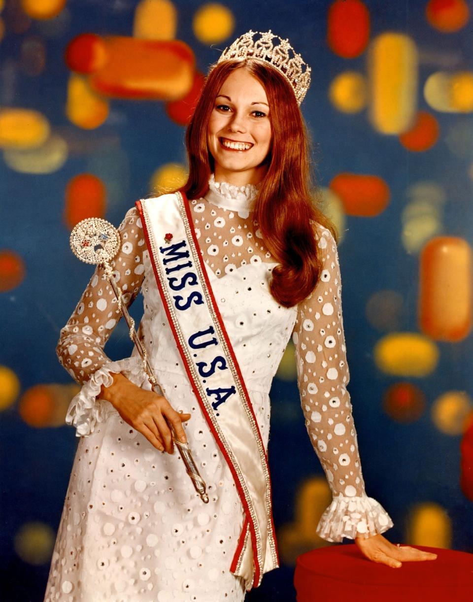 Michele McDonald during Miss USA 1971.