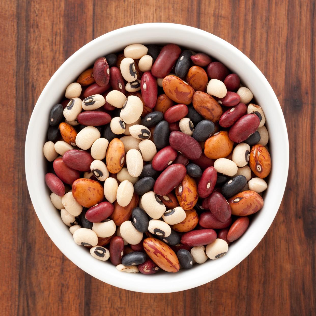 mixed beans in a bowl