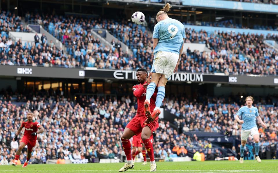 Erling Haaland – Erling Haaland's freakish scoring spree summed up by otherworldly leap for second goal