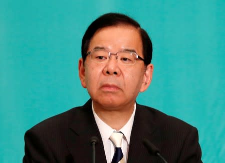 Japanese Communist Party Chairman Kazuo Shii attends a debate session with other party leaders ahead of July 21 upper house election at the Japan National Press Club in Tokyo