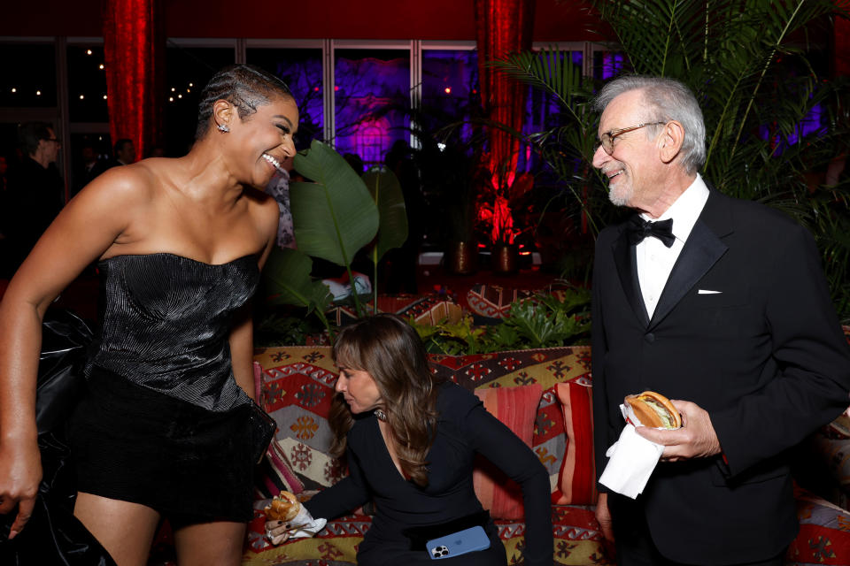 Tiffany Haddish and Steven Spielberg