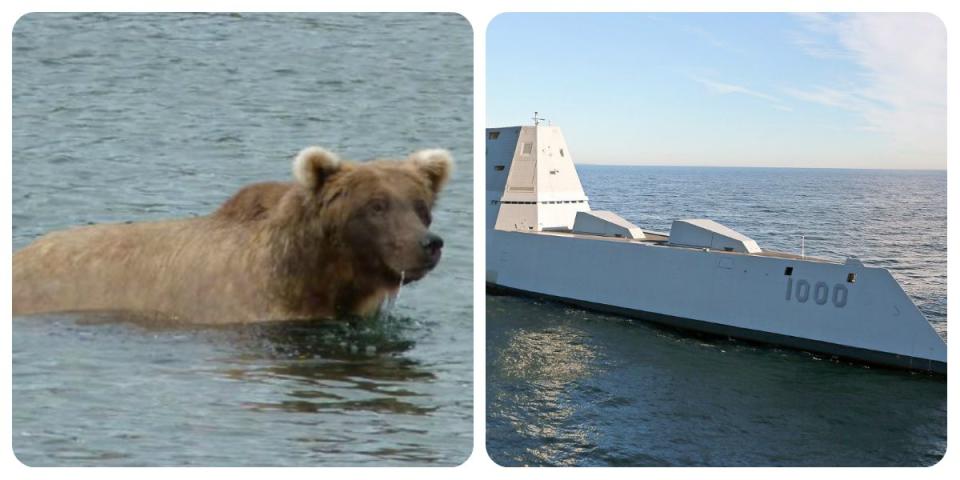 8) "128 Grazer" Looks Like the USS Zumwalt