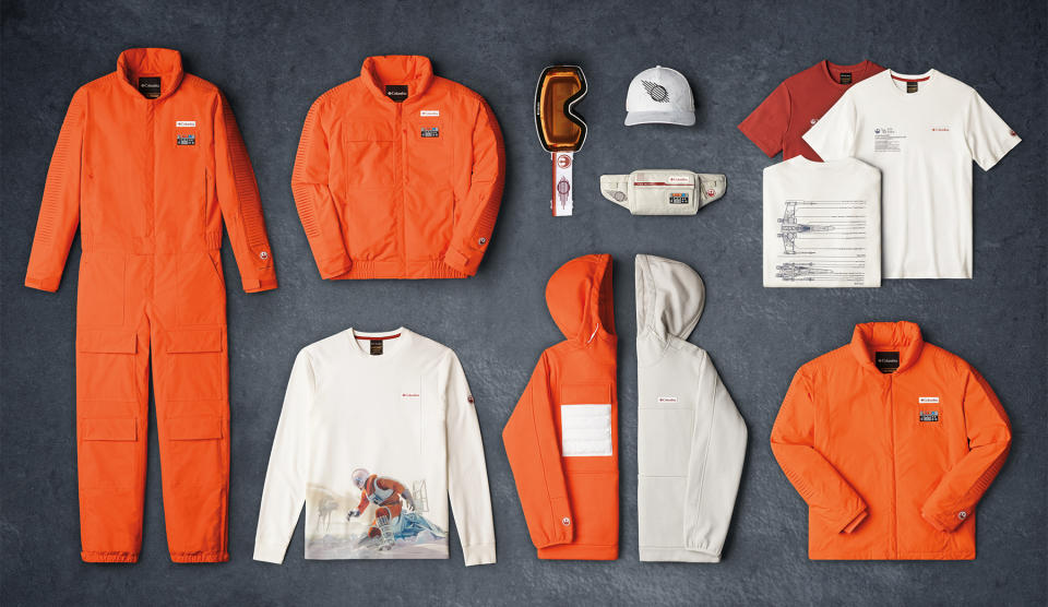 Columbia, Star Wars, Luke Skywalker, collaborations, ski wear, clothing collaborations, outdoor collaborations, outdoor wear, jackets, ski jacket, ski suit, T shirts, ski goggles, brand collaborations, Star Wars collaborations