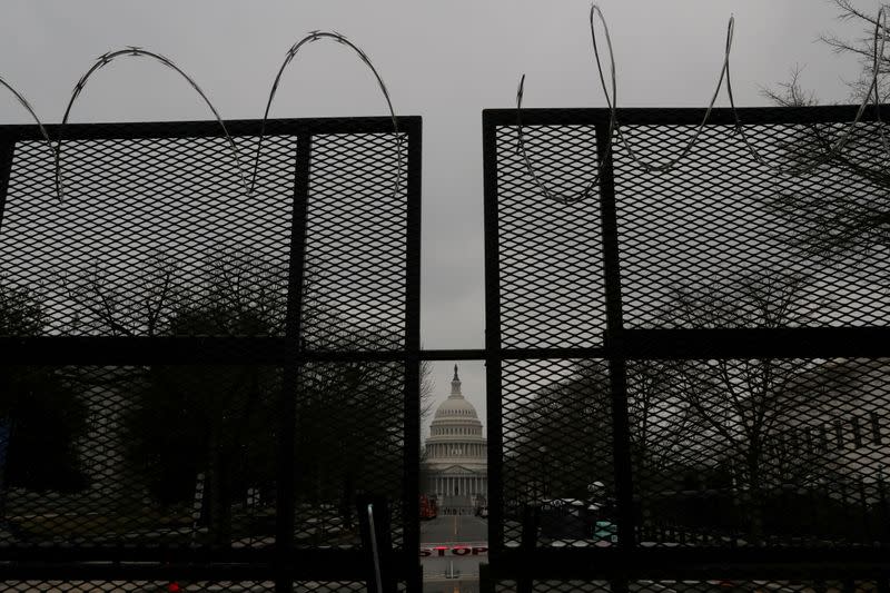 The U.S. Capitol Building on the thrid day of President Trump's impeachment trial in Washington, U.S.