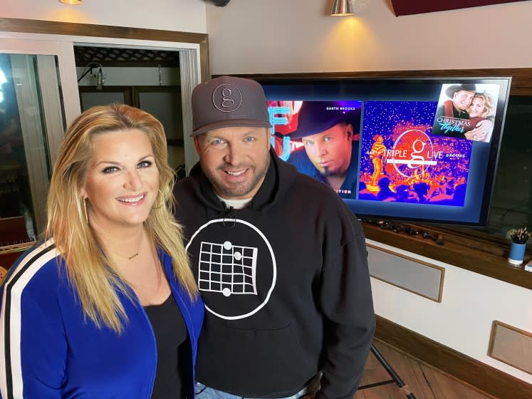 Joined by his wife, singer Trisha Yearwood, country star Garth Brooks set a record for the number of viewers on a single Talkshoplive show with over 3 million viewers.