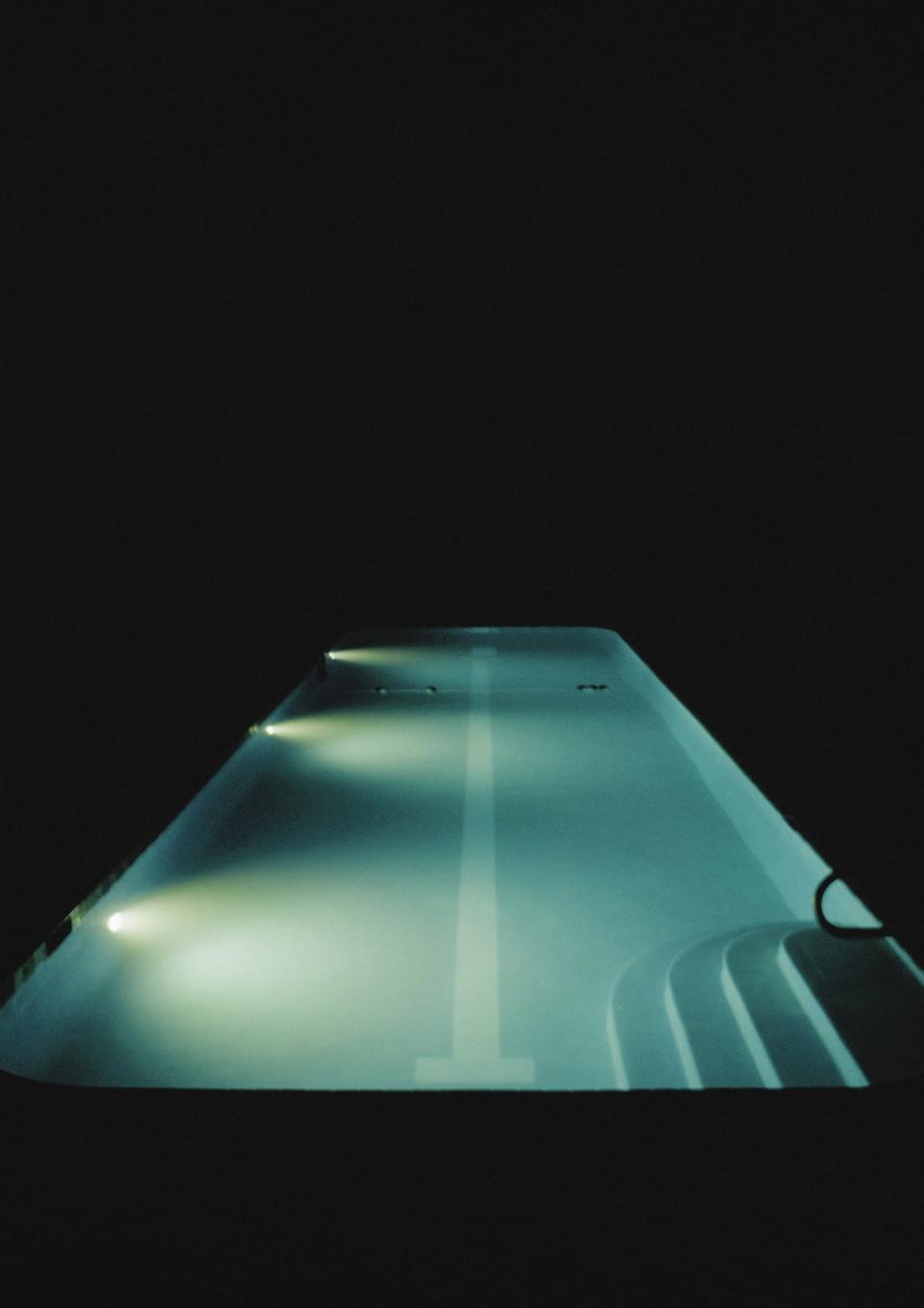 pool at night