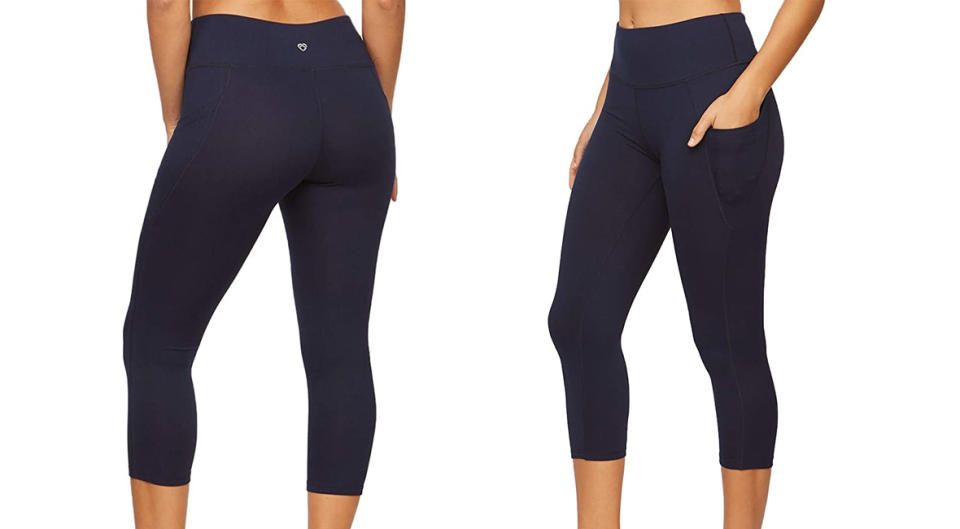 Colosseum Active Women's Nadia High Rise Spandex Blend Capri Legging with Pockets (Photo: Amazon)