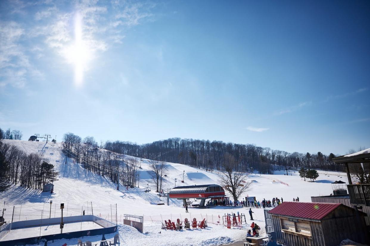 Horseshoe Resort has been making snow this season on its slopes, but it doesn't have those capabilities for its cross-country trails yet. (Submitted by Sarah Tyler - image credit)