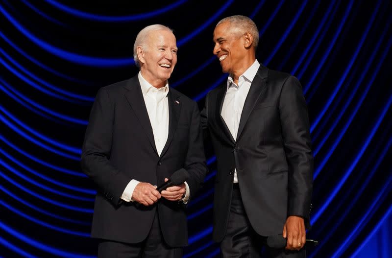 U.S. President Biden holds a star-studded campaign fundraiser in Los Angeles