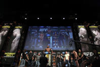 LAS VEGAS, NV - JULY 6: Anderson Silva makes weight during the UFC 148 Weigh In at the Mandalay Bay Events Center on July 6, 2012 in Las Vegas, Nevada. (Photo by Josh Hedges/Zuffa LLC/Zuffa LLC via Getty Images)