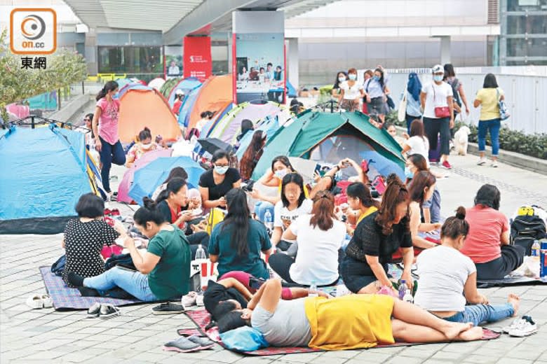 外傭因航班熔斷，未能如期到港。