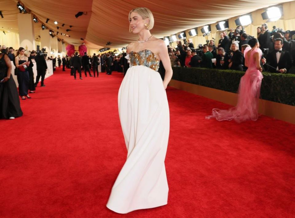 Julianne Hough arrives for the Academy Awards.