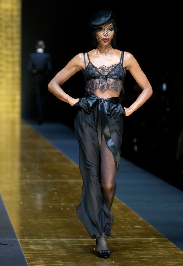 At 53, A Lingerie-Clad Naomi Campbell Shut Down The Runway In Milan