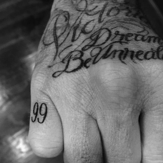 The Meaning of David Beckham's New Tattoo