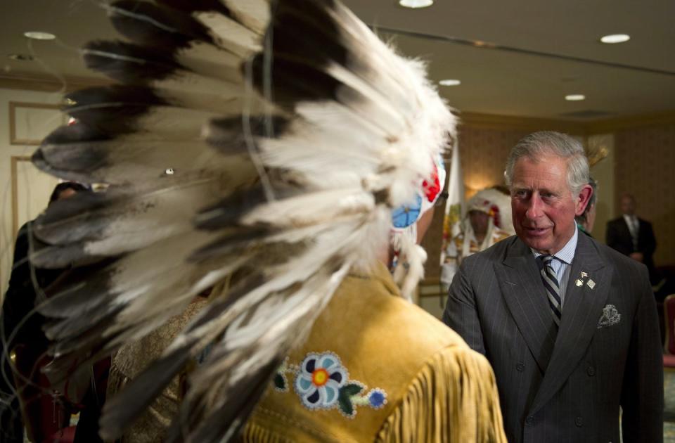 Then-Prince Charles meeting with Indigenous leaders in Toronto in 2012. THE CANADIAN PRESS/Paul Chiasson