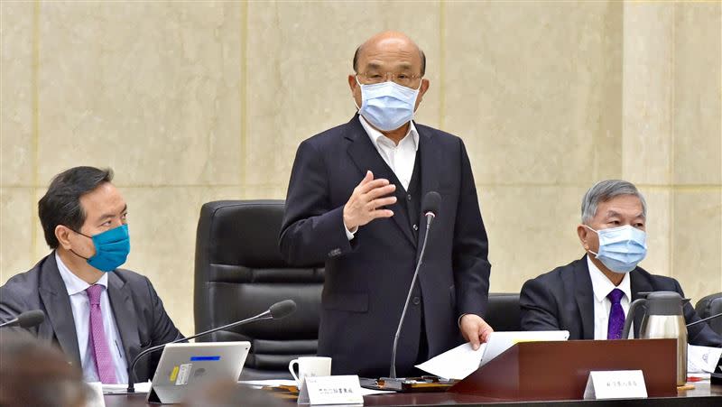 行政院長蘇貞昌16日連開三場因應會議。（資料照／行政院提供)