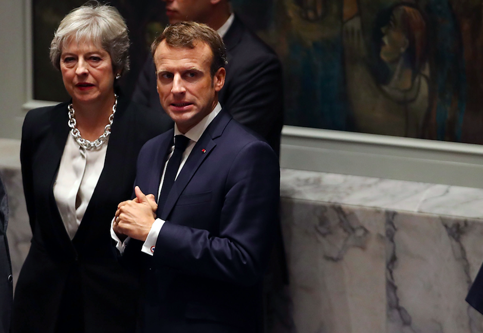 <em>The Prime Minister told the Cabinet that the French President believes a second referendum will thwart Britain’s exit from the EU (Getty)</em>