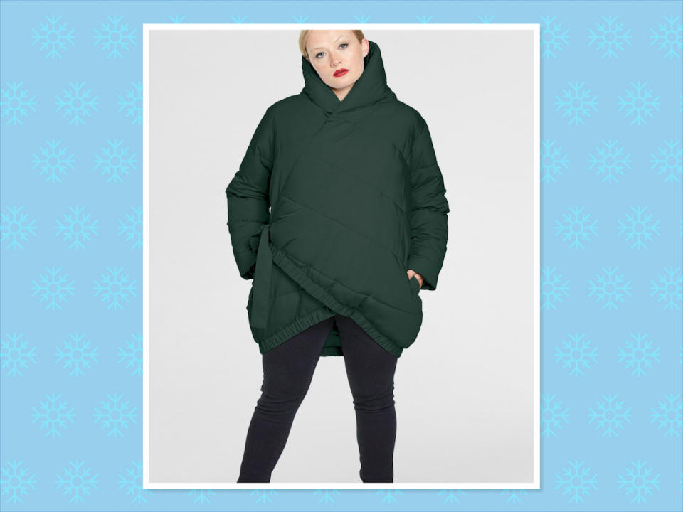 <p>Hunter green Kanda puffer jacket, $230, <a rel="nofollow noopener" href="https://www.universalstandard.com/collections/coats/products/kanda-puffer-hunter-green?variant=38286190593" target="_blank" data-ylk="slk:Universal Standard;elm:context_link;itc:0;sec:content-canvas" class="link ">Universal Standard</a> (Photo: Universal Standard) </p>