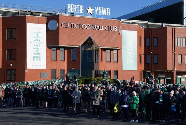 Bertie Auld Funeral Procession – Celtic Park