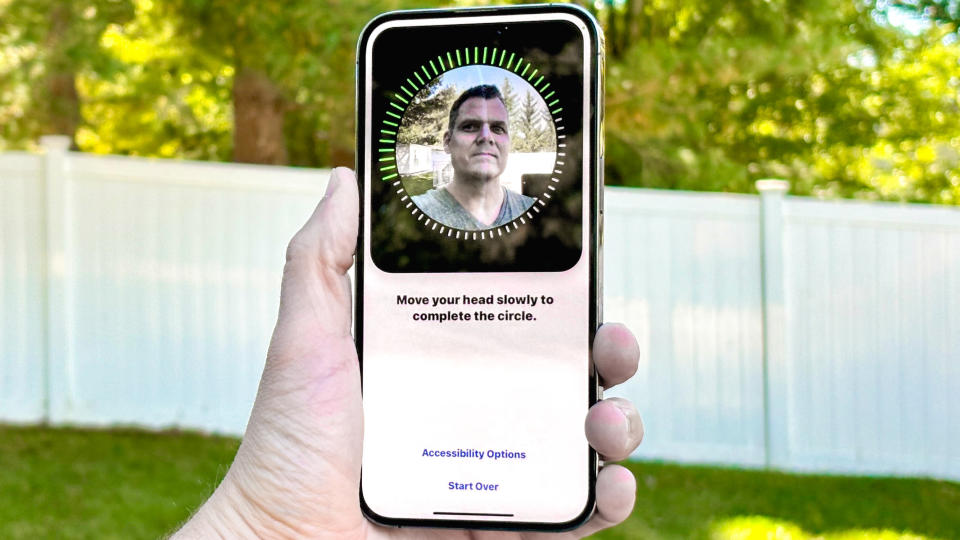 Face ID on iPhone