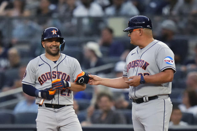 Alvarez homers as Astros down Yankees 7-5 for DH sweep