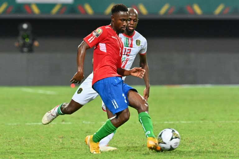 Ablie Jallow scored Gambia's winner against Mauritania (AFP/Issouf SANOGO)
