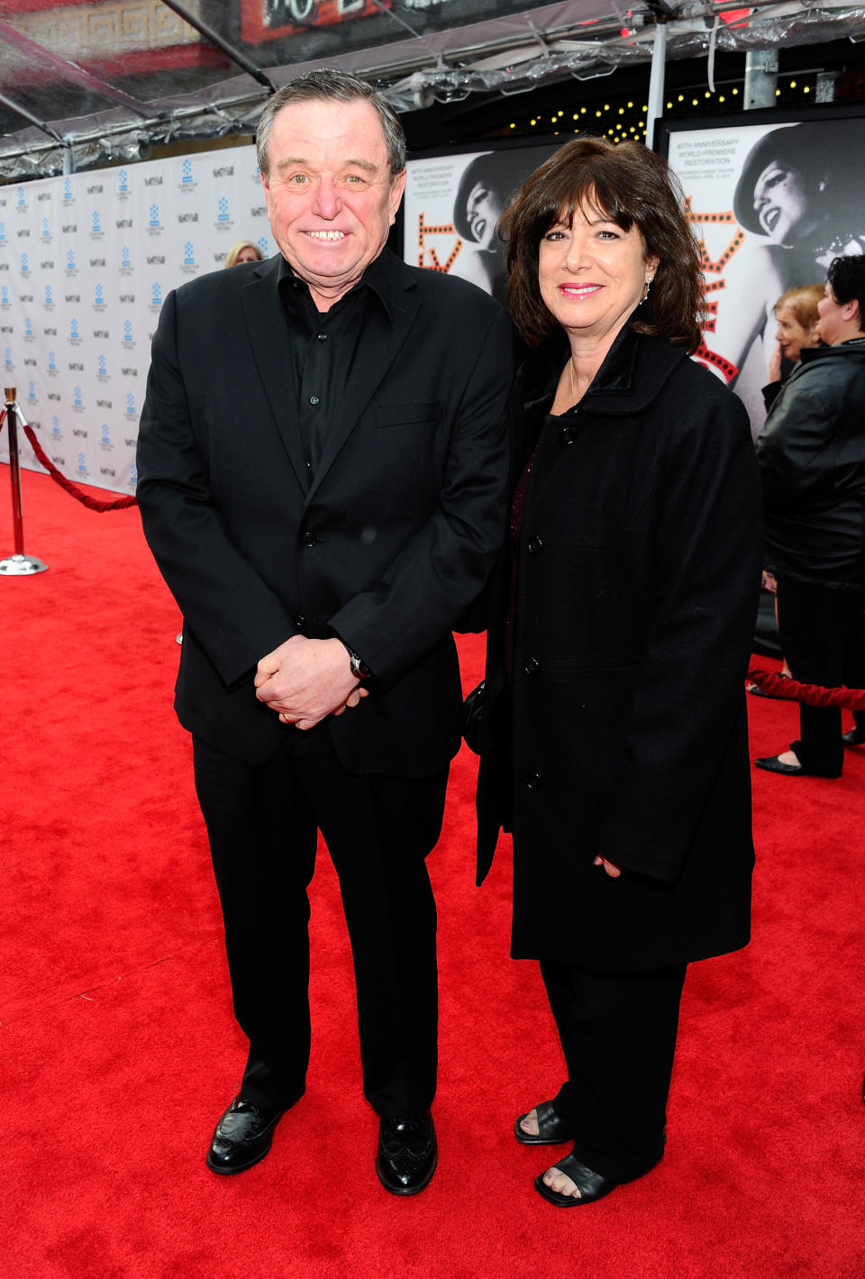 HOLLYWOOD, CA - APRIL 12: Actor Jerry Mathers (L) arrives at the TCM Classic Film Festival opening night premiere of the 40th anniversary restoration of "Cabaret" at Grauman's Chinese Theatre on April 12, 2012 in Hollywood, California. (Photo by Alberto E. Rodriguez/Getty Images)