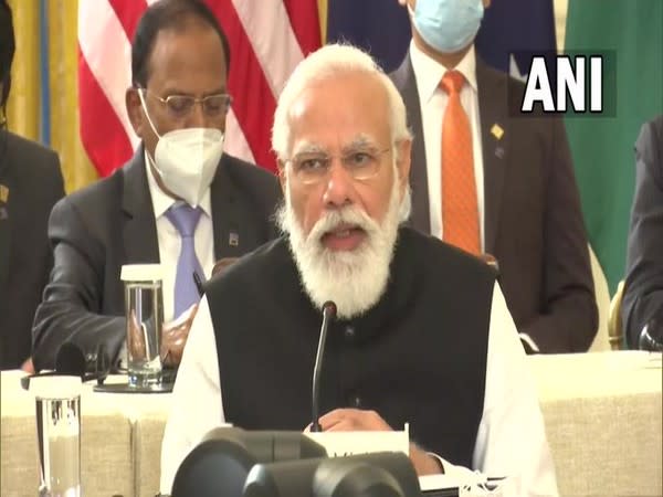 Prime Minister Narendra Moda at first in-person summit 