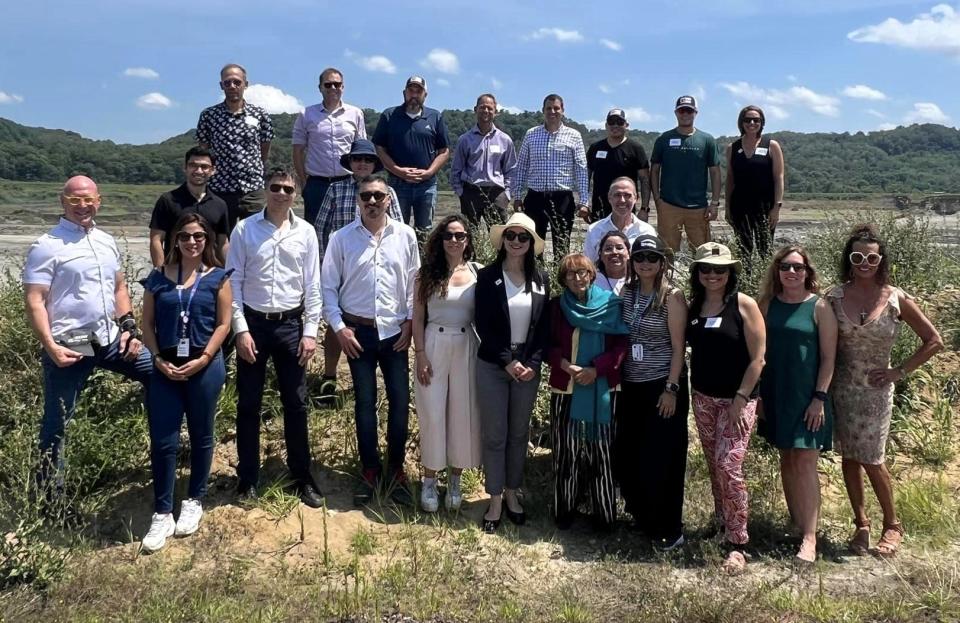 Representatives from Tocopilla, Chile, recently visited Coshocton as an unofficial sister city based on the loss of coal fired power plants on how that has affected the community. This included a visit to the former AEP plant site that is now being turned into the Conesville Industrial Park.