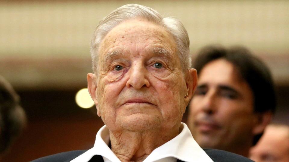 Mandatory Credit: Photo by Ronald Zak/AP/Shutterstock (10318654b)George Soros, Founder and Chairman of the Open Society Foundations, looks before the Joseph A.