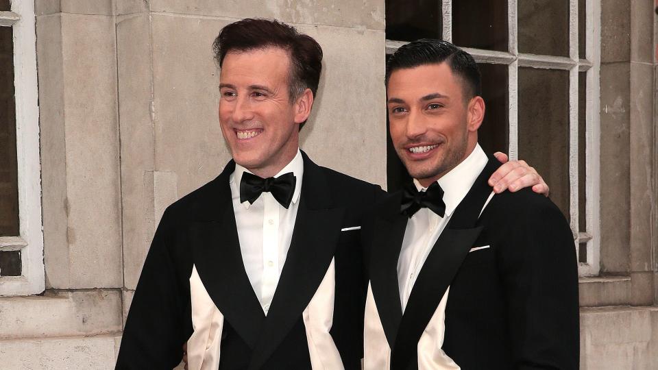 Anton Du Beke and Giovanni Pernice walking together