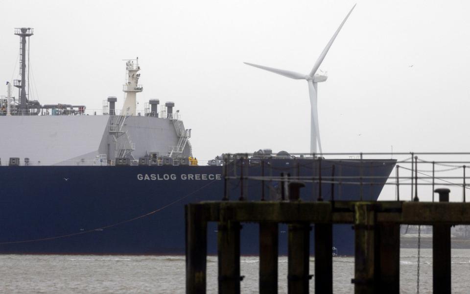 Gas prices energy crisis cargo ship Europe - Chris Ratcliffe/Bloomberg