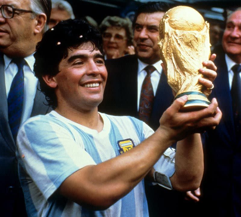 Maradona in 1986. Pic: Getty