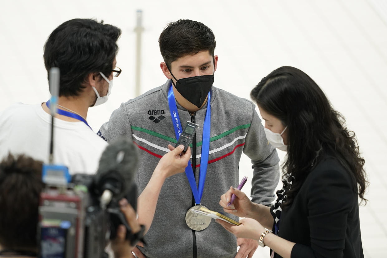 Randal Willars con su medalla de oro del Mundial de 2021, disputado en mayo de ese año en Tokio. (Toru Hanai/Getty Images)