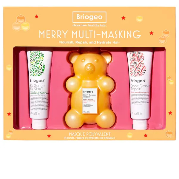 Briogeo Merry Multi-Masking Kit ft. Don’t Despair Repair Deep Conditioning Honey Bear Hair Mask  