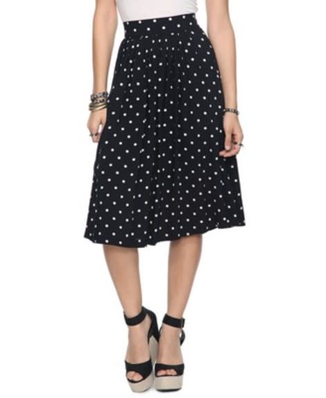 Polka Dot Swing Skirt