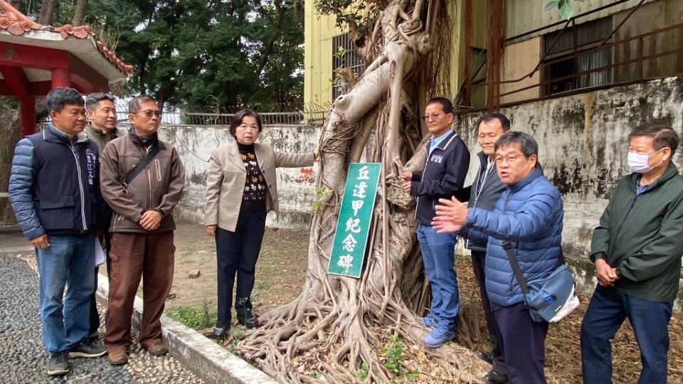 《圖說》台中潭子丘逢甲公園年久失修，立委楊瓊瓔和市議員賴朝國爭取整建優化。