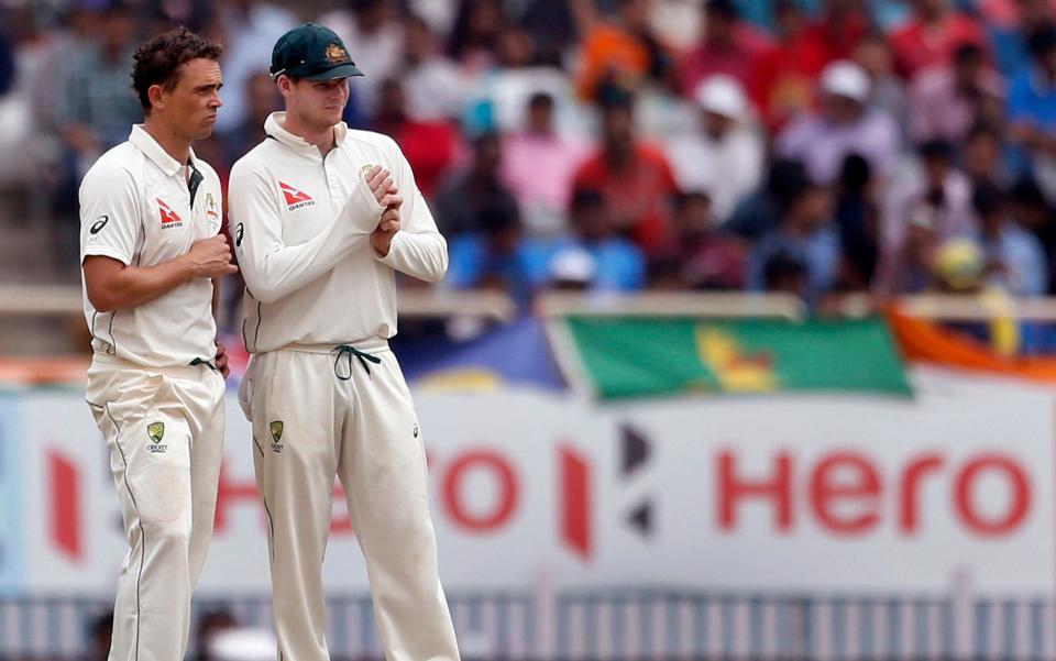 Steve Smith was able to call upon two genuine spinners against India - AP